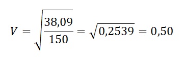 como devemos calcular e interpretar o V de Cramér.