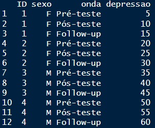 data.frame no formato longo (long).