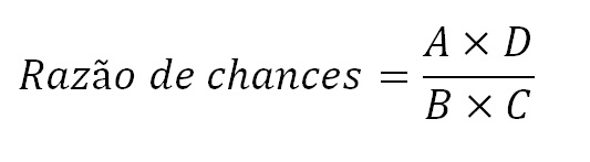 fórmula da razão de chances.