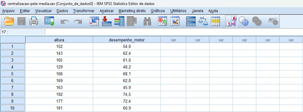 banco de dados para tutorial de centralização.