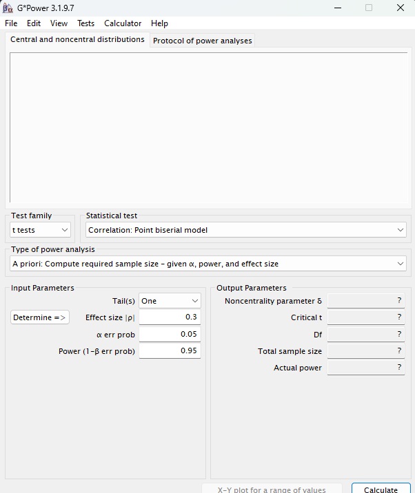 G*Power: software gratuito para calcular tamanho amostral